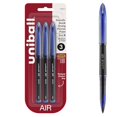 thumbnail image 2 of Uniball Stylos à Air Rollerball, Pointe Fine (0.7mm), Bleu, 3 Unités, 2 of 4