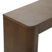 Plank+Beam 56 Solid Wood Console Table, Conture Rounded Edge Sofa Table, Narrow Entryway Table, Console Tables for Entryway, Walnut