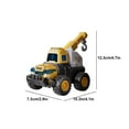 thumbnail image 6 of bxhwj Construction Vehicle Set, 4-Piece Inertia-Powered Engineering Toys with Movable Parts, Realistic Excavator & Bulldozer for Kids 3+, No Battery Assembly Gift for Toddlers Boys Girls, 6 of 9