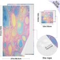 thumbnail image 3 of Colorful Bubbles Bath Towels Set,2 Piece Pure Cotton Ultra Soft High Absorbent Quick Dry Towel Set,1 Bath Towels, 1 Wash Cloths Wash cloth, 3 of 7
