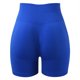 thumbnail image 3 of Gibobby Shorts Mujer Pantalones deportivos de cintura alta para mujer, pantalón liso, a la moda(Azul, M), 3 of 4