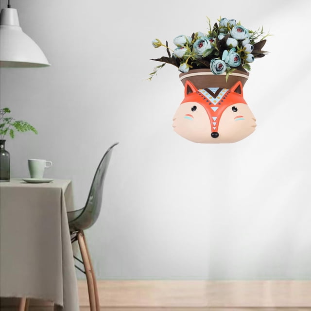 Jardinera de pared grande, jardinera de resina, jardinera colgante de interior, decoración de pared culentas, cactus, , pntas zorro Baoblaze jardinera de pared