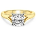 thumbnail image 3 of IGI Certified 5 Carat Cushion Shape Lab Grown Diamond Engagement Ring | 14K Yellow Gold | Cathedral Split Shank Solitaire Diamond Ring | FG-VS1-VS2 Quality Friendly Diamonds, 3 of 4