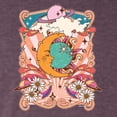 thumbnail image 6 of Wild Bobby Sun and Moon Groovy Vintage Daisy Flowers Stars Vintage Men Premium Tri Blend Tee, Vintage Purple, XX-Large, 6 of 6