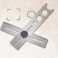thumbnail image 5 of Multi-Functional Stainless Steel Ceramic Tile Hole Locator Ruler Adjustable Punching Hand Measure T, 5 of 5