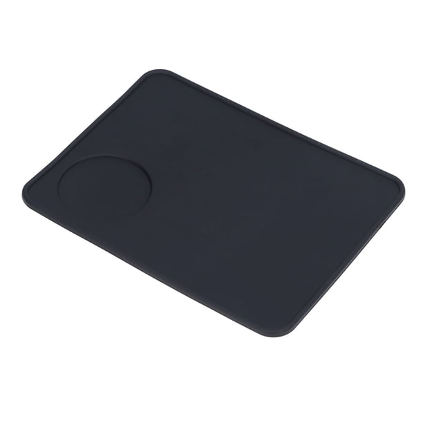 Tapete para apisonar café, suave, flexible, de silicona de grado alimenticio, color negro, sin olor, antideslizante, para esquinas de café
