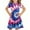 Multicolor A3, variant on Hrsba Casual Dress for Girls,Toddler Kids Girls Cute Solid Color Print Short Sleeve Stretchy Dress A Line Dress,Kids Summer Dress,Multicolor ,11 Years