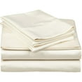 thumbnail image 1 of 530 Thread Count Egyptian Cotton Twin Sheet Set Solid  Ivory, 1 of 1