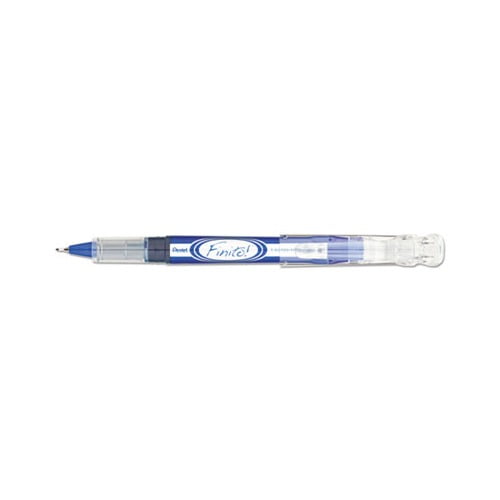 Finito Stick Porous Point Pen Extra-Fine 0.4mm, Blue Ink, Blue/Silver Barrel