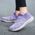 thumbnail image 2 of Vedolay Cute Sneakers Women's Sneakers Platform Round Toe Fashion Slip-on Comfort Walking Casual Shoes,Purple 7, 2 of 5