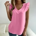 thumbnail image 2 of Blusas de Manga Larga para las Mujeres Color Sólido V-Cuello Cremallera Top Casual, Relajado Ajuste Blusa Diaria, 2 of 9