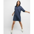 thumbnail image 5 of Hanes Originals Women's Soft Brushed Fleece Hoodie Dress Anchor Slate M, 5 of 6