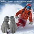 thumbnail image 6 of Winter Ski Gloves for Men, Touchscreen Warm Water-Proof Gloves, Gloves for Bike Riding Skiing Hiking Motorcycle Outdoor Activity, 6 of 7