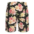 thumbnail image 6 of Naloa Rose Flowers Men's Beach Shorts, Surfing shorts, Swim trunks, Quick Dry Swim Trunks for Surfing Beach Fun - XX-Large, 6 of 9