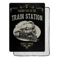 thumbnail image 4 of Yellowstone Train Station Silk Touch Sherpa Throw Blanket, 4 of 4