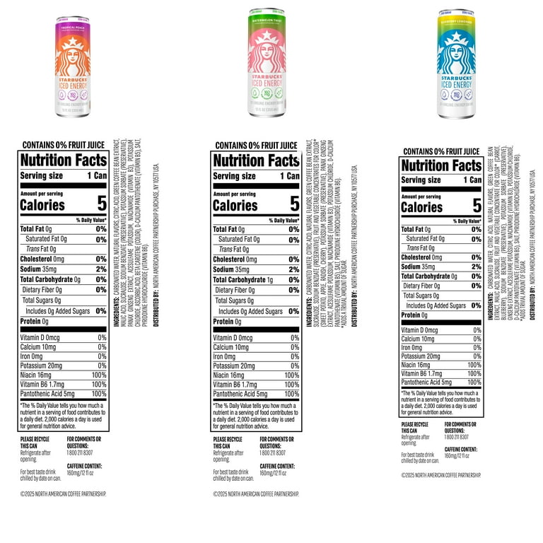 Starbucks Iced Energy 3 Flavor Variety Pack, 12 fl oz, 12 Pack photo 7