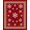 Red, Pattern 10, variant on Ultra Soft Area Rug, Elegant Ornate Snowflake Christmas Border Motif, Non Slip, Stain Resistant, Washable Area Rugs for Living Room, Bedroom(Blue, 4X6)