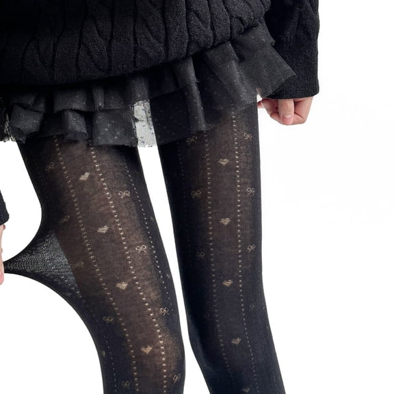 Opaque Tights,Women High Waist Footed Pantyhose,Patterned Control Tights