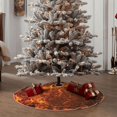 thumbnail image 4 of Balery Tennis Racket In Fire Printed Christmas Tree Skirt , Merry Christmas Party Christmas Tree Decoration,Adjustable Tree Skirt-48", 4 of 6