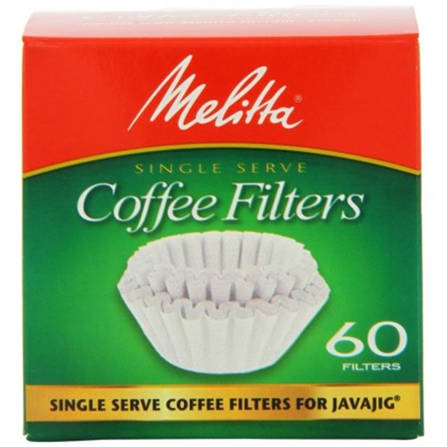 Frontier Produits Naturels 227325 Melitta Java Jig, Filtres à Café en Papier à Portion Individuelle, 60 Unités