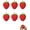 6pcs, variant on Strawberry Squishy, Fruit Stress Balls, Slow Rising Fidget, Realistic Glossy Desk Decor, Squeezable Soft Relief, Calming Sensory Gift for Adults Anxiety Focus