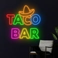 thumbnail image 3 of Handmadetneonsign Taco Bar Neon Sign, Tacos LED Sign, Taco Neon Light, Tacos Chef LED Light, 3 of 5