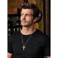 thumbnail image 4 of TANGPOET Urn Necklaces for Ashes Cross Necklace for Men Cremation Necklace, 4 of 5