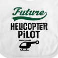thumbnail image 4 of Inktastic Future Helicopter Pilot Boys or Girls Baby Bib, 4 of 4