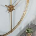 thumbnail image 6 of SEI Furniture Duzen 33" Round Large Metal Wall Clock in Gold, 6 of 8