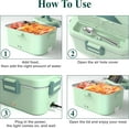 Upgrade 3 in 1 Electric Lunch Box Food Heater for Adults Portable 12V