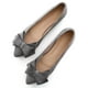 thumbnail image 1 of Zapatos planos TN TANGNEST a la moda para mujer con lazo gris, talla 39 (7.5), 1 of 7