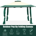 thumbnail image 5 of Costway 13'x13' Gazebo  Canopy  Shelter Awning Tent Patio Garden Green, 5 of 10