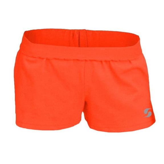Soffe 3737G615XLG Girls New Shorts with V-Notch Legs, Cayenne - Extra Large