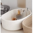 thumbnail image 6 of Qholemyo Rope Woven Desktop Basket Baskets For Organizing Cosmetic Snack Storage Basket For Vanity Countertop Use, 6 of 7