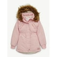 thumbnail image 2 of Justice Girl's Canvas Parka, Sizes XS - XL, 2 of 5