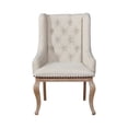 thumbnail image 2 of Benjara Doe 27" Armchair (Set of 2)- Button Tufted- Wingback Design- Cream, 2 of 5