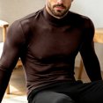thumbnail image 6 of Hvogkswy Compression Shirt Men, Turtleneck Dry Workout Base Layer Undershirt Thin Stretchy Slim Comfy Long Sleeve Tops, 6 of 6