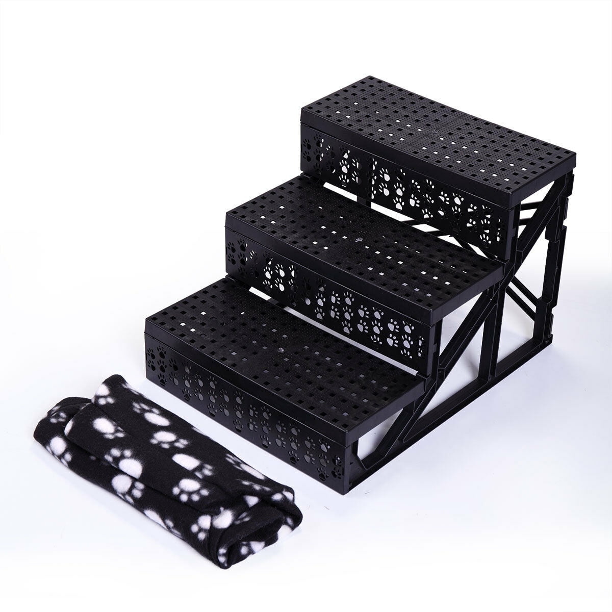 Lowestbest Pet Steps Stairs for Dogs Cats with Cover, Pet Stairs, Portable Removable Pet Stairs for Couch or Bed, Lightweight Pet Ladders Hold Up 70 lbs, Washable Carpet Tread Lowestbest Pet Steps Stairs for Dogs Cats with Cover, Pet Stairs, Portable Removable Pet Stairs for Couch or Bed, Lightweight Pet Ladders Hold Up 70 lbs, Washable Carpet Tread