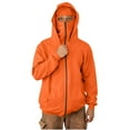thumbnail image 4 of Txeol Men's Balaclava Hoodie with Face Mask Zip Up Balaclava Hooded Sweatshirt Casual Outdoor Athletic Jacket Hoodies,Orange,M, 4 of 10