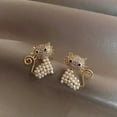 thumbnail image 2 of BLOPQ Gorgeous 925 Silver Earrings Stud Crystal Cubic Zircon Dangle Wedding Women-001-Multilayer Circle, 2 of 9