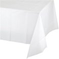 thumbnail image 1 of CPC B54108W 54 x 108 Po Couverture de Table Jetable en Vinyle Blanc&44; Caisse de 24, 1 of 1
