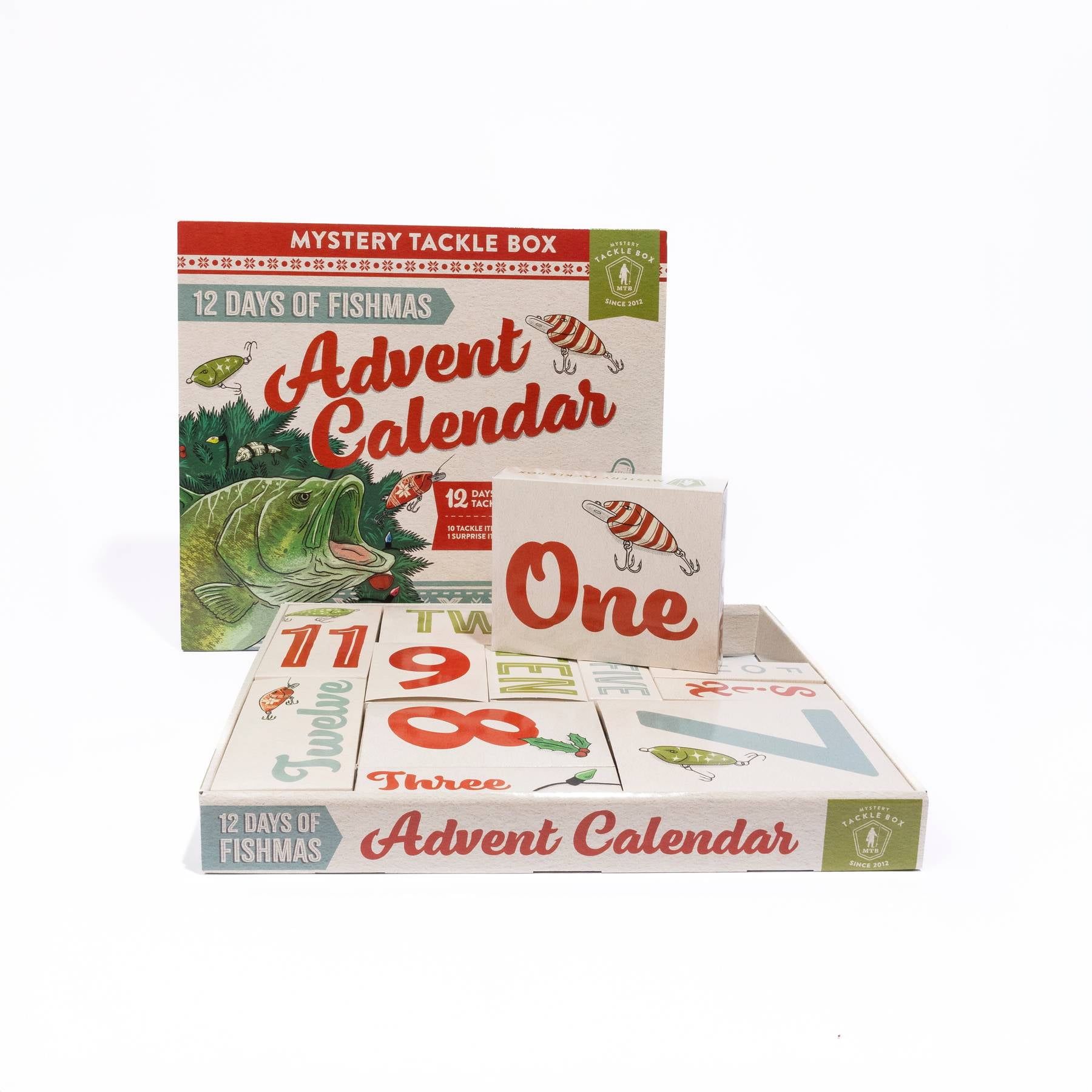 Mystery Tackle Box 12 Days of Fishmas Fishing Tackle Advent Calendar - Bass  Lure Giftset - Walmart.com
