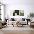 thumbnail image 5 of Framed Canvas Print Abstract Wall Art Set of 3 Modern Decorative for Living Room Bedroom - 16"x24"x3 WHITE, 5 of 8