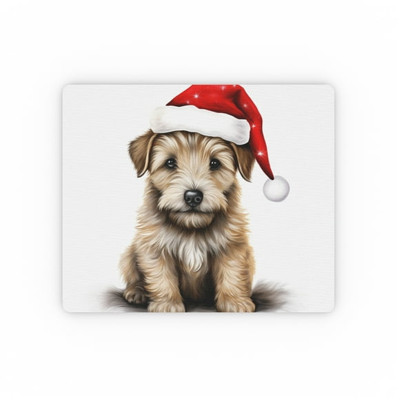 DistinctInk Mouse Pad - 1/4" Foam Rubber - Glen of Imaal Terrier Puppy Drawing