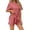 Watermelon Red, variant on WRKEKC Modal Pajama Set for Women Oversized T Shirt with Wide Leg Shorts Nightwear Loungewear Pajamas Sleep Set