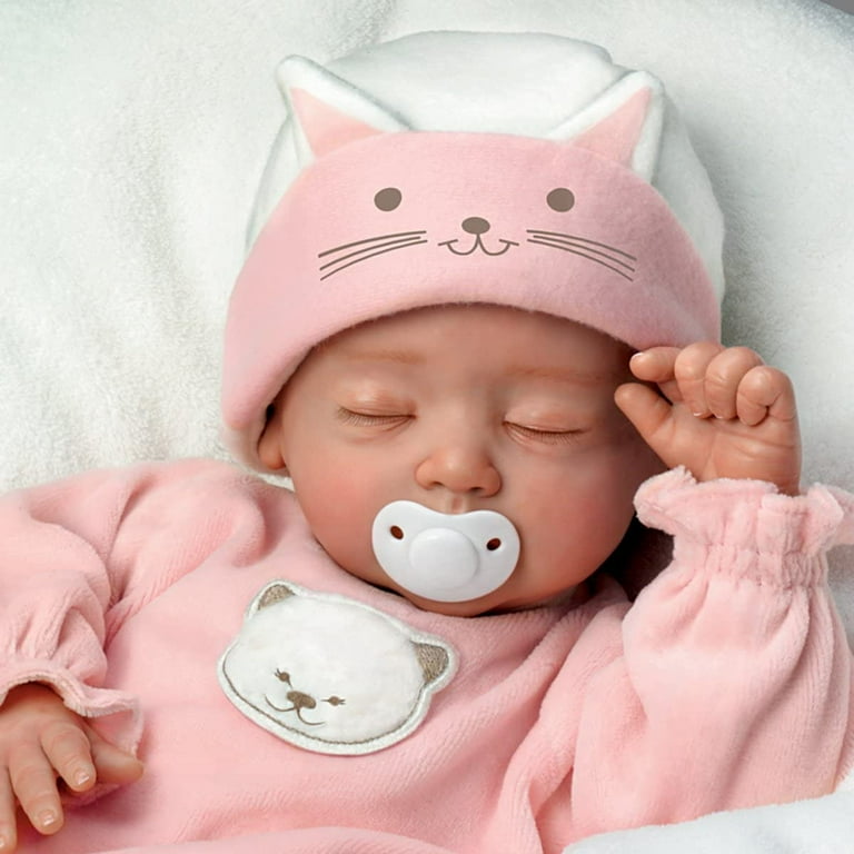 The Ashton Drake Galleries Katie So Truly Real Newborn Baby Girl Doll Realistic Poseable Weighted Reborn with Soft RealTouch Vinyl Skin by