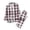 X_White, variant on Wang6 Women's Plus Size Pajamas Sets 2 Piece Long Sleeve Pjs Sets V Neck Button Shirts Straight Leg Pants Ladies Loose Fit Plaid Sleepwear Lounge Sets X_White XL