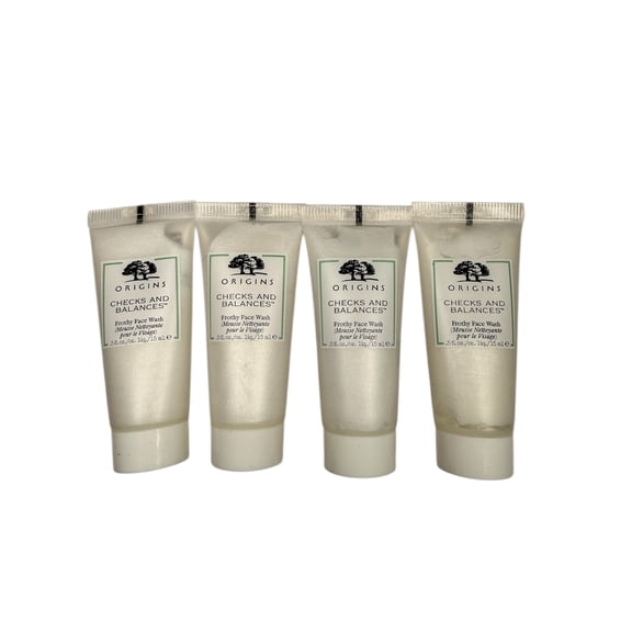 Origins Checks and Balance Frothy Face Wash 0.5 fl. oz / 15 ml Total 4 Pack