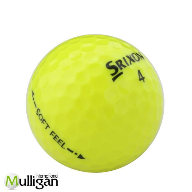 Mulligan - 48 balles de golf récupérées Srixon Soft Feel 5A, Jaune
