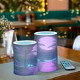thumbnail image 3 of Yayeee Flameless Candles with Remote Flickering Battery Operated Multi Color Changing, Pink Neon Road, 3 of 7